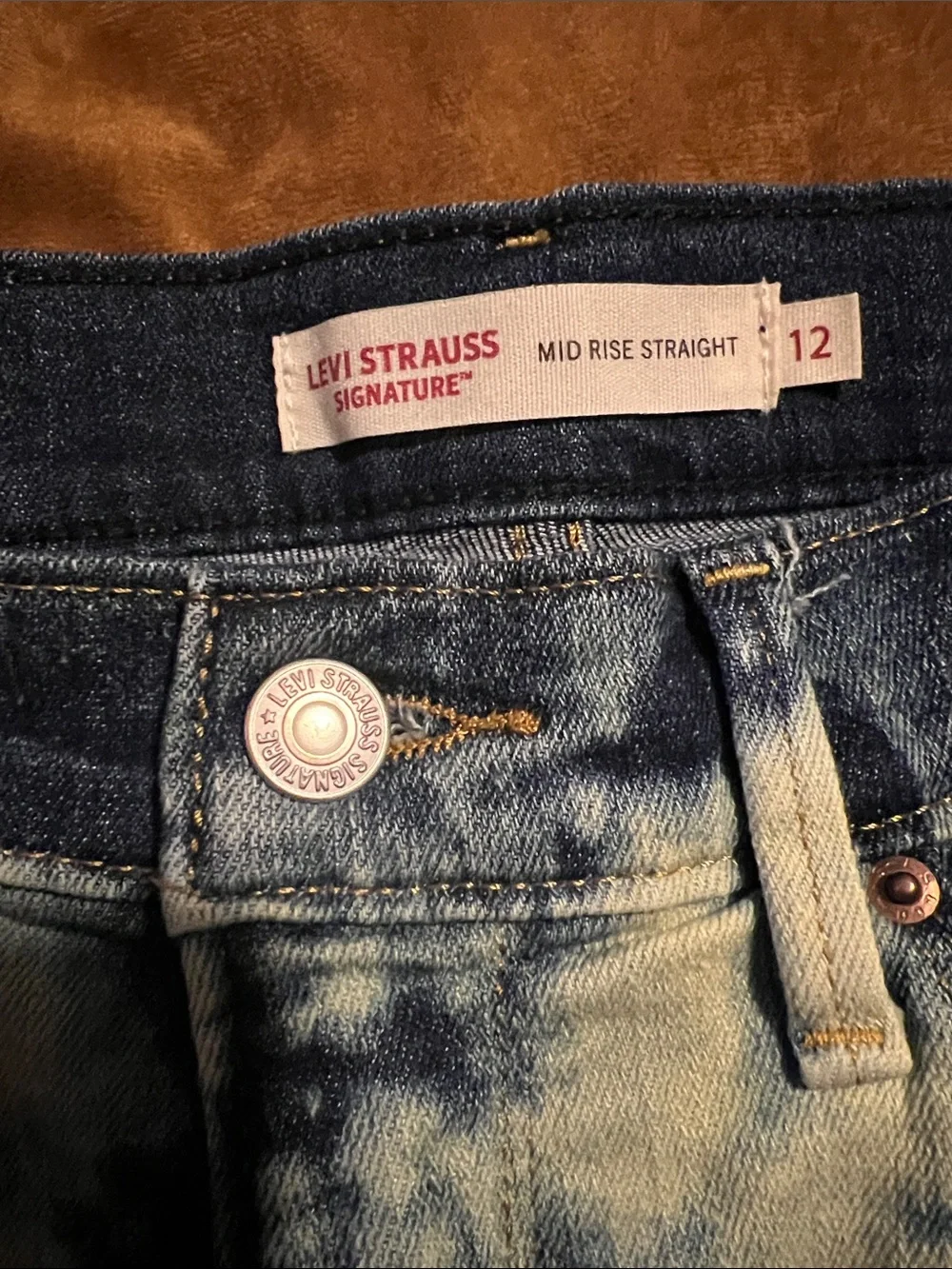 Bleached Tie-Dye Blue Women's Levi Jeans